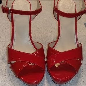***GUESS*** SIZE 8 1/2 RED HEELS
